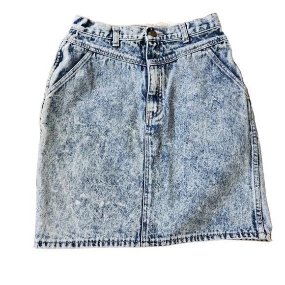Unleaded Dresses & Skirts - Vintage 80s/90s acid wash skirt